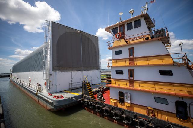 NASA image: Artemis I Core Stage Transport to KSC