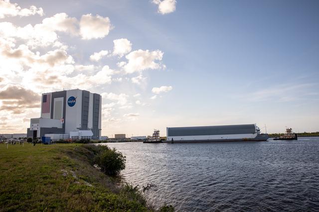 NASA image: Artemis I Core Stage Arrival at KSC