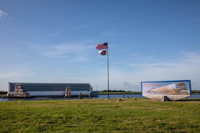 NASA image: Artemis I Core Stage Arrival at KSC