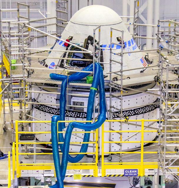NASA image: Boeing's CST-100 Starliner Spacecraft Preparations for OFT-2 Launch