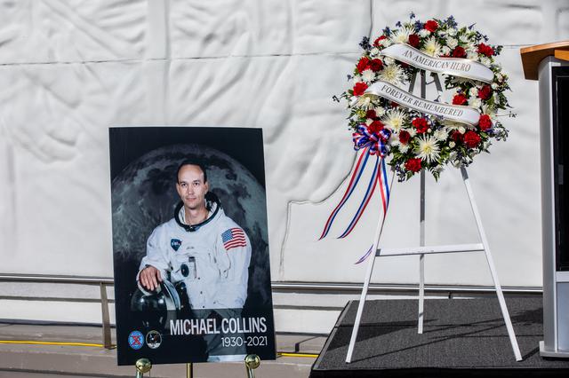 NASA image: Mike Collins Wreath Laying Ceremony