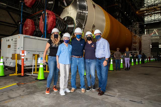 NASA image: Charlie Duke and Nicole Stott Visit KSC