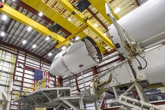 SpaceX Cargo Dragon mated to Falcon 9 rocket for CRS-22 Mission