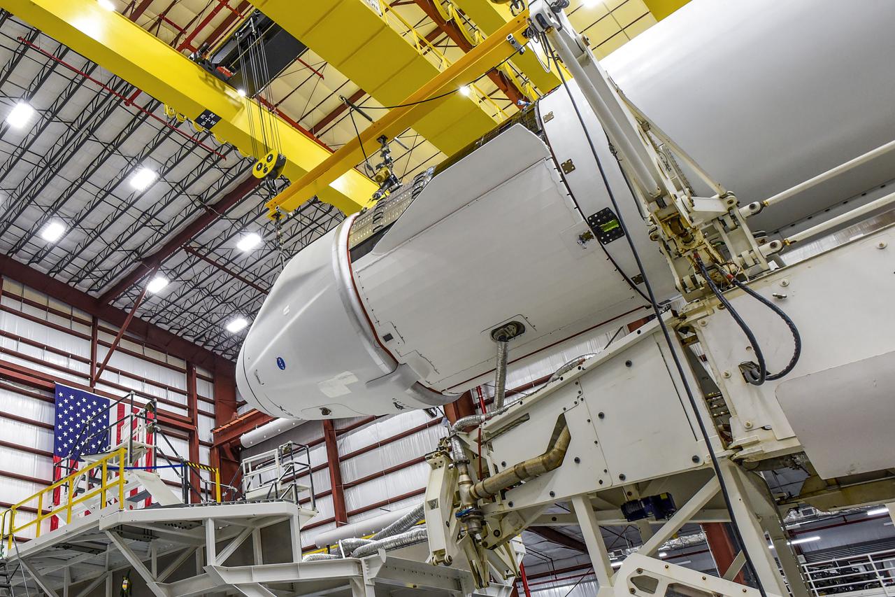 The SpaceX Dragon spacecraft that will fly on the company’s 22nd commercial resupply services mission to the International Space Station is now ready for its journey to space. On Thursday, May 27, teams transported the spacecraft from SpaceX’s processing facility at Cape Canaveral Space Force Station into the hangar at nearby Kennedy Space Center’s Launch Complex 39A, where it was attached to the Falcon 9 rocket. Liftoff of the Falcon 9 is scheduled for 1:29 p.m. EDT on Thursday, June 3.