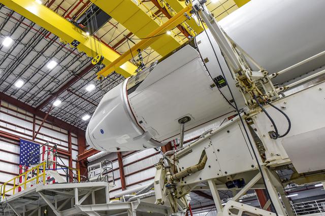 SpaceX Cargo Dragon mated to Falcon 9 rocket for CRS-22 Mission