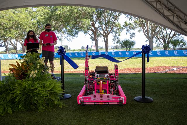 NASA image: Discovery Solar Center Ribbon Cutting Ceremony