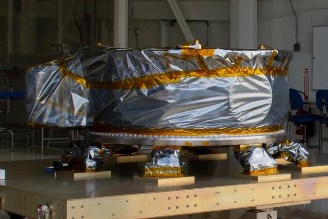 The Evolved Expendable Launch Vehicle Secondary Payload Adapter for NASA’s Landsat 9 mission is moved into a processing facility at Vandenberg Space Force Base in California, on June 14, 2021. The Landsat 9 mission will launch atop a United Launch Alliance Atlas V from Vandenberg in September 2021. The launch is being managed by NASA’s Launch Services Program based at Kennedy Space Center. The Landsat 9 satellite will continue the nearly 50-year legacy of previous Landsat missions. It will monitor key natural and economic resources from orbit. Landsat 9 is managed by the agency’s Goddard Space Flight Center in Greenbelt, Maryland. The satellite will carry two instruments: the Operational Land Imager 2, which collects images of Earth’s landscapes in visible, near infrared and shortwave infrared light, and the Thermal Infrared Sensor 2, which measures the temperature of land surfaces. Like its predecessors, Landsat 9 is a joint mission between NASA and the U.S. Geological Survey.