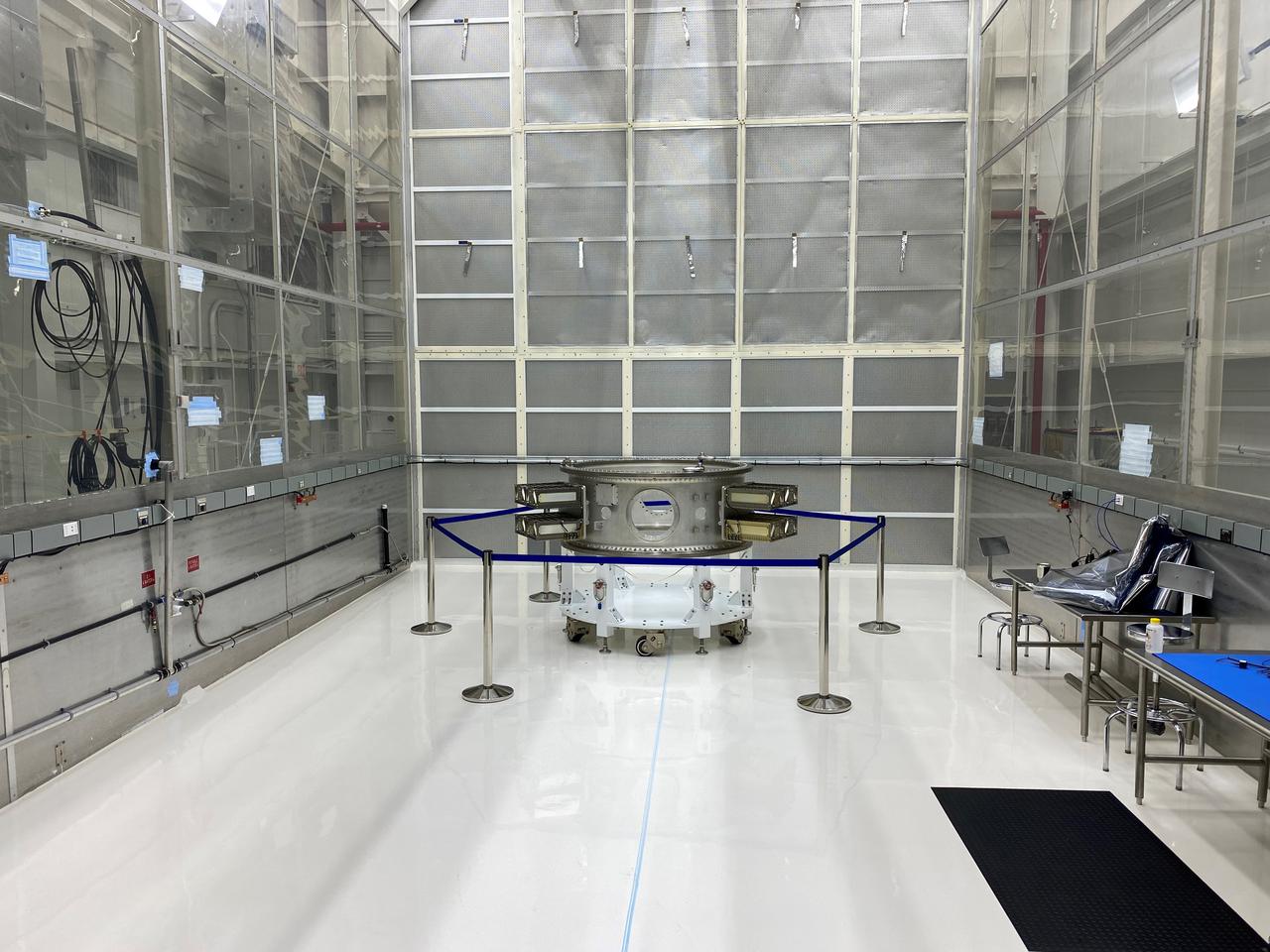Mechanical and electrical support equipment for NASA’s Landsat 9 observatory are inside the Integrated Processing Facility at Vandenberg Space Force Base in California, on June 16, 2021. The equipment includes a secondary payload adapter and flight system for a group of microsat payloads, called CubeSats, that will launch with Landsat 9 as secondary payloads. Landsat 9 will launch on a United Launch Alliance Atlas V rocket from Space Launch Complex 3 at Vandenberg in September 2021. The launch is being managed by NASA’s Launch Services Program based at Kennedy Space Center, America’s multiuser spaceport. The Landsat 9 satellite will continue the nearly 50-year legacy of previous Landsat missions. It will monitor key natural and economic resources from orbit. Landsat 9 is managed by the agency’s Goddard Space Flight Center in Greenbelt, Maryland. The satellite will carry two instruments: the Operational Land Imager 2, which collects images of Earth’s landscapes in visible, near infrared and shortwave infrared light, and the Thermal Infrared Sensor 2, which measures the temperature of land surfaces. Like its predecessors, Landsat 9 is a joint mission between NASA and the U.S. Geological Survey. 