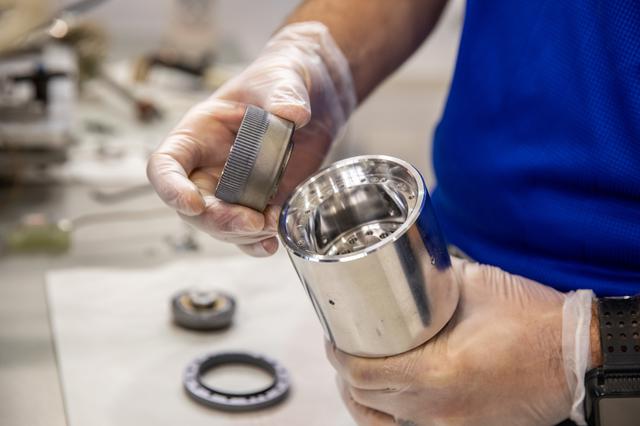 NASA image: Bulk Metallic Glass Gears (BMGG) Testing at Swamp Works