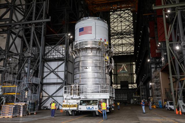 NASA image: Artemis I ICPS Arrival at VAB