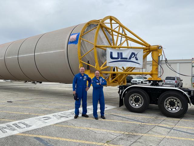 NASA image: ULA Atlas V Booster for CFT arrives at Port Canaveral