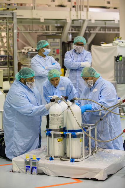 NASA image: Commercial Off-the-Shelf (COTS) Air Tank Filling
