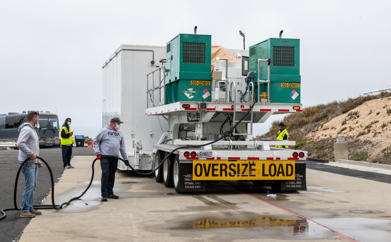The satellite for the Landsat 9 mission, secured inside its shipping container, arrives at Vandenberg Space Force Base in California on July 7, 2021. The Landsat 9 mission will launch atop a United Launch Alliance Atlas V rocket from Vandenberg in September 2021. The launch is being managed by NASA’s Launch Services Program based at Kennedy Space Center in Florida, America’s multi-user spaceport. The Landsat 9 satellite will continue the nearly 50-year legacy of previous Landsat missions. It will monitor key natural and economic resources from orbit. Landsat 9 is managed by the agency’s Goddard Space Flight Center in Greenbelt, Maryland. The satellite will carry two instruments: the Operational Land Imager 2, which collects images of Earth’s landscapes in visible, near infrared and shortwave infrared light, and the Thermal Infrared Sensor 2, which measures the temperature of land surfaces. Like its predecessors, Landsat 9 is a joint mission between NASA and the U.S. Geological Survey.