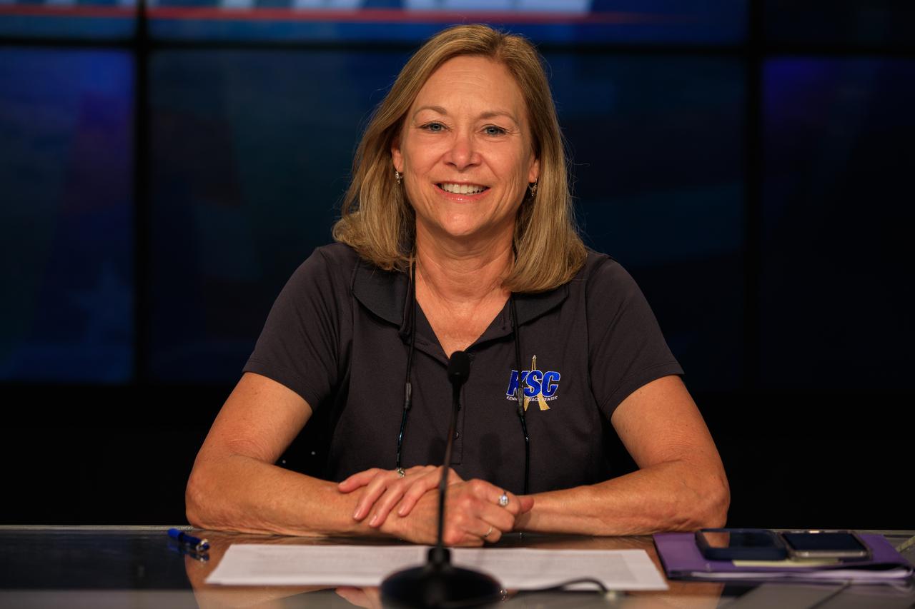 Kennedy Space Center Director Janet Petro participates in a virtual town hall meeting at the Florida spaceport on July 9, 2021. Deputy Director Kelvin Manning and Associate Director, Management Burt Summerfield also spoke at the event, which addressed topics such as the center’s COVID-19 status, Kennedy missions and milestones, and the agency budget request. Employees at Kennedy had the opportunity to send in questions, which were answered by the center’s senior leaders.