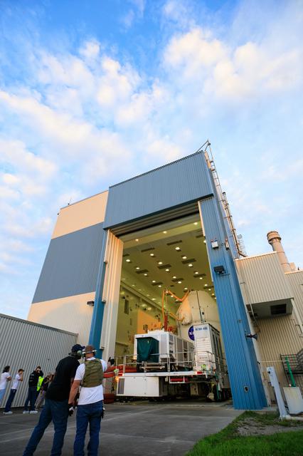 Artemis I - Orion Move to Launch Abort System Facility (LASF)