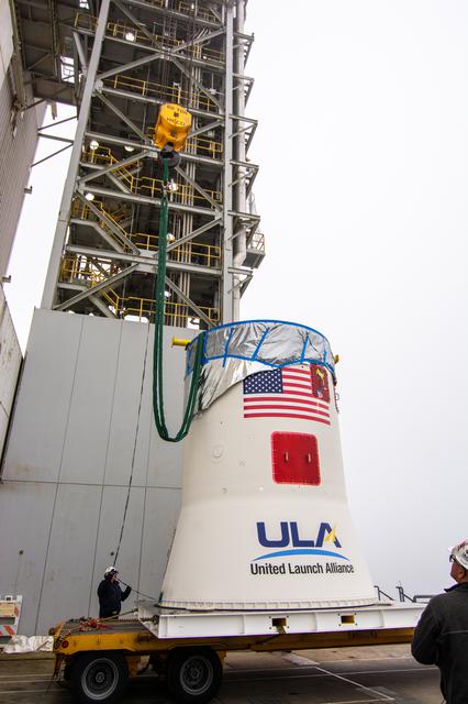 NASA image: Landsat 9 Atlas V ISA-ASA Lift and Mate