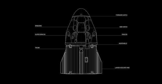 SpaceX Crew Mission Graphics - Crew Dragon