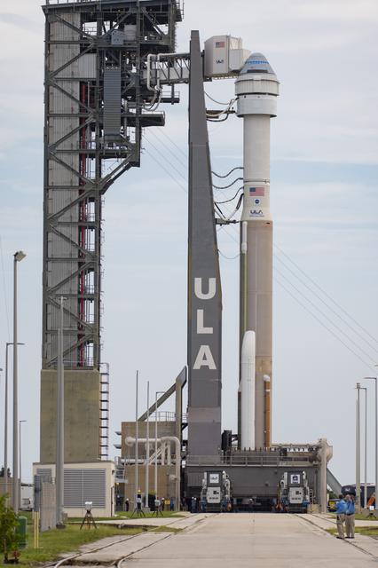 NASA image: Boeing OFT-2 Starliner Atlas V Rollout
