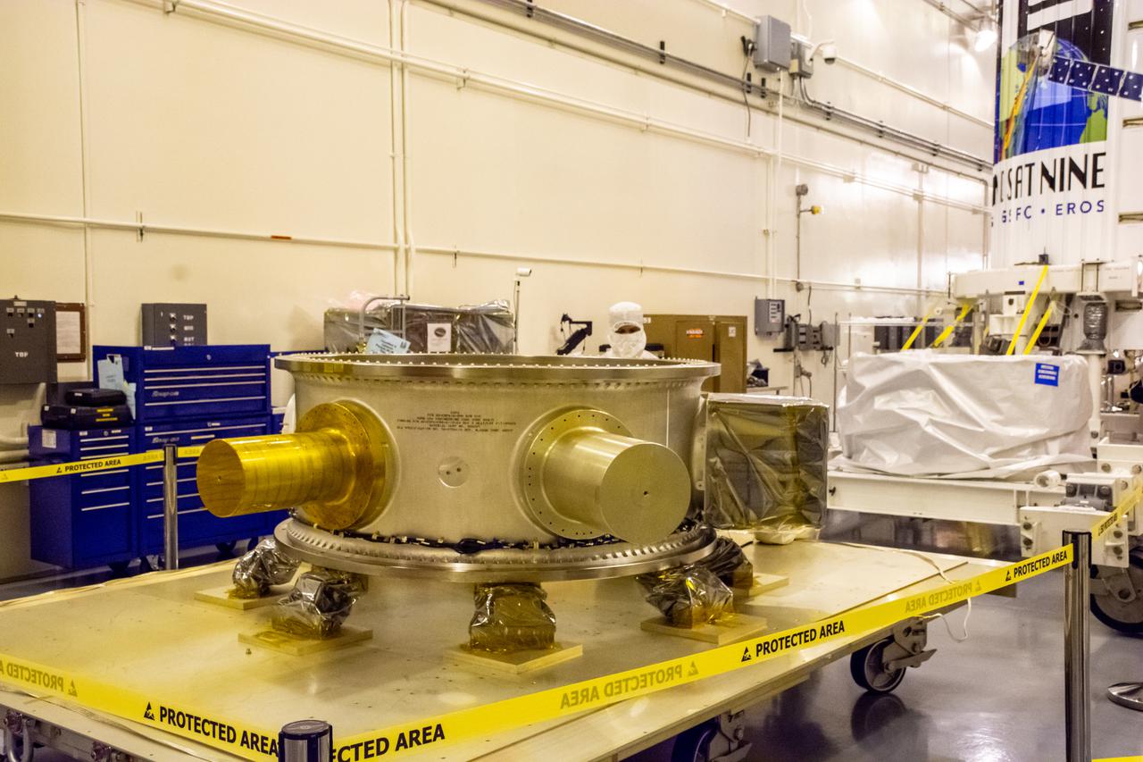 Seen here is the evolved expendable vehicle secondary payload adapter (ESPA) for NASA’s Landsat 9 mission prior to mating operations at Vandenberg Space Force Base in California on Aug. 9, 2021. The ESPA connects the Landsat 9 spacecraft and the payload adapter – the payload adapter then attaches to the second stage of a United Launch Alliance Atlas V rocket. Landsat 9 will launch on the Atlas V from Space Launch Complex 3 at Vandenberg in September 2021. The launch is being managed by NASA’s Launch Services Program based at Kennedy Space Center, America’s multi-user spaceport. The Landsat 9 satellite will continue the nearly 50-year legacy of previous Landsat missions. It will monitor key natural and economic resources from orbit. Landsat 9 is managed by the agency’s Goddard Space Flight Center in Greenbelt, Maryland. The satellite will carry two instruments: the Operational Land Imager 2, which collects images of Earth’s landscapes in visible, near infrared and shortwave infrared light, and the Thermal Infrared Sensor 2, which measures the temperature of land surfaces. Like its predecessors, Landsat 9 is a joint mission between NASA and the U.S. Geological Survey.