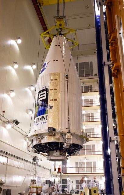 NASA image: Landsat 9 Move to Transfer Tower for Closeout Operation