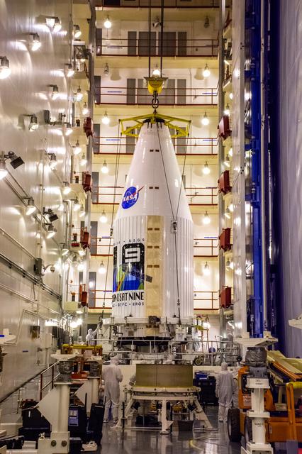 NASA image: Landsat 9 Move to Transfer Tower for Closeout Operation