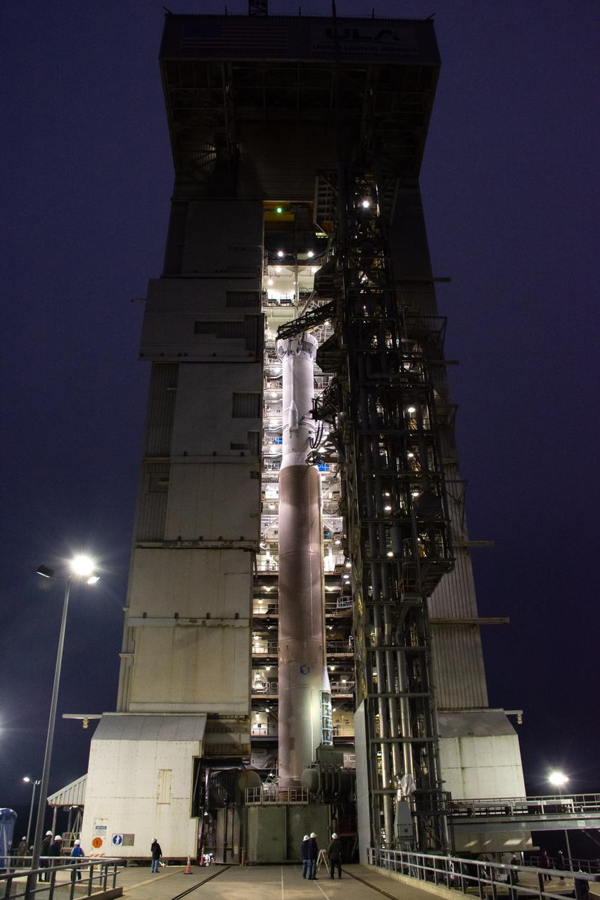 The Atlas V booster for the Landsat 9 satellite undergoes a dress rehearsal at Vandenberg Space Force Base’s Space Launch Complex 3 in California on Sept. 3, 2021. The Landsat 9 mission launch, which is being managed by NASA’s Launch Services Program based at Kennedy Space Center in Florida, is targeted for no earlier than Sept. 27, 2021. Landsat 9 will monitor key natural and economic resources from orbit. The satellite will carry two instruments: the Operational Land Imager 2, which collects images of Earth’s landscapes in visible, near infrared and shortwave infrared light, and the Thermal Infrared Sensor 2, which measures the temperature of land surfaces. Landsat 9 is a joint mission between NASA and the U.S. Geological Survey.
