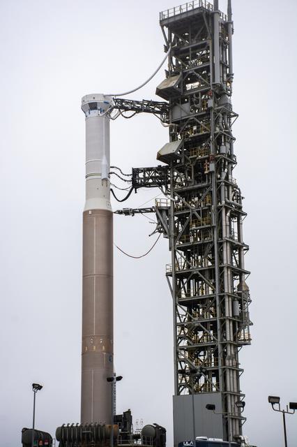 NASA image: Landsat 9 Tower Rollback, Dress Rehearsal