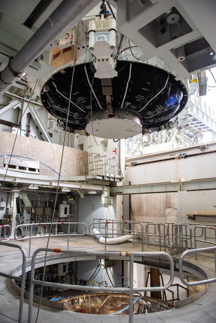 The Landsat 9 spacecraft is lifted and mated to the United Launch Alliance Atlas V rocket at Space Launch Complex 3 at Vandenberg Space Force Base in California on Sept. 15, 2021, in preparation for liftoff no earlier than Sept. 27, 2021. The launch is being managed by NASA’s Launch Services Program based at Kennedy Space Center in Florida. Landsat 9 will monitor key natural and economic resources from orbit. The satellite will carry two instruments: the Operational Land Imager 2, which collects images of Earth’s landscapes in visible, near infrared and shortwave infrared light, and the Thermal Infrared Sensor 2, which measures the temperature of land surfaces. Landsat 9 is a joint mission between NASA and the U.S. Geological Survey.