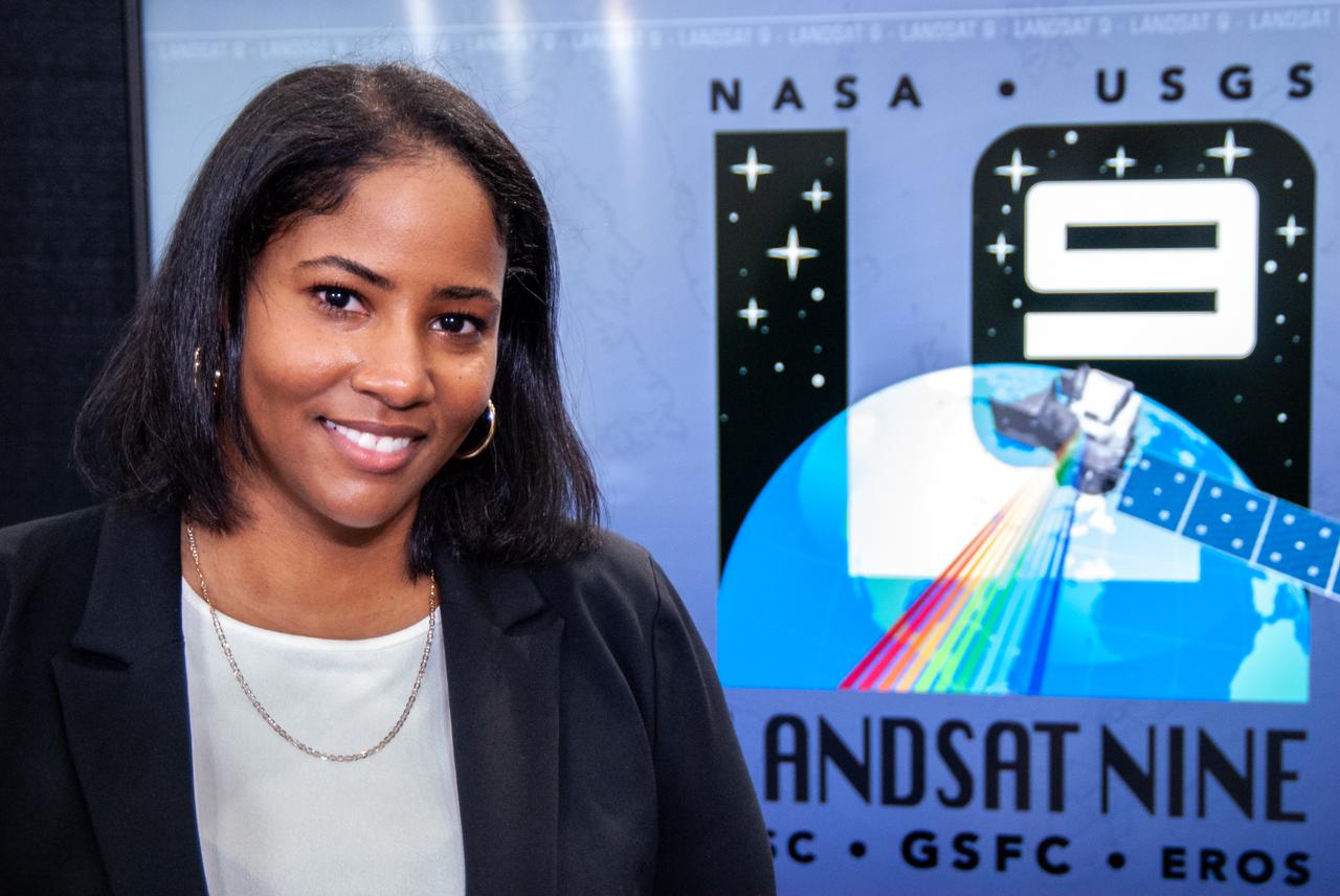 Tylar Greene, NASA Communications, moderates a mission and science briefing for NASA’s Landsat 9 mission at Vandenberg Space Force Base in California on Sept. 24, 2021. Virtual participants (not shown) are Jeff Masek, Landsat 9 project scientist at NASA’s Goddard Space Flight Center; Chris Crawford, Landsat 9 project scientist at USGS; Inbal Becker-Reshef, director of NASA’s Harvest food security and agriculture program; Del Jenstrom, Landsat 9 project manager at Goddard; Brian Sauer, Landsat 9 project manager at USGS; Sabrina Chapman, manager, system engineering, Northrop Grumman Space Systems; and Sarah Lipscy, OLI-2 senior engineer, Ball Aerospace & Technologies. Landsat 9 is scheduled to launch at 2:11 p.m. EDT (11:11 a.m. PDT) on Monday, Sept. 27, on a United Launch Alliance Atlas V 401 rocket from Space Launch Complex 3 at Vandenberg. The launch is managed by NASA’s Launch Services Program, based at the agency’s Kennedy Space Center in Florida. Landsat 9 will join its sister satellite, Landsat 8, in orbit in collecting images from across the planet every eight days. This calibrated data will continue the Landsat program’s critical role in monitoring the health of Earth and helping people manage essential resources, including crops, irrigation water, and forests.