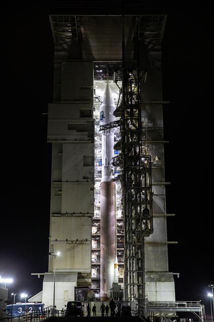 NASA image: Landsat 9 Rollout at SLC-3
