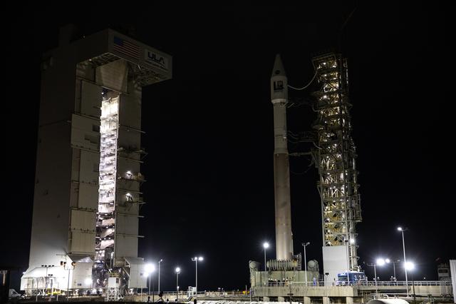 NASA image: Landsat 9 Rollout at SLC-3