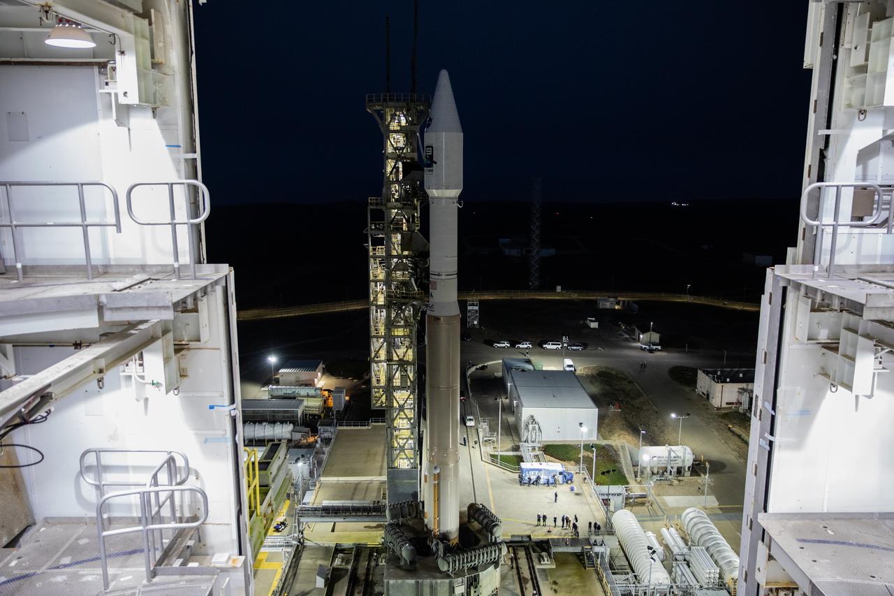 The United Launch Alliance Atlas V 401 rocket with NASA’s Landsat 9 satellite rolls out from the Vertical Integration Facility on its way to the launch pad at Space Launch Complex 3 (SLC-3) at Vandenberg Space Force Base in California, on Sept. 27, 2021. Landsat 9 is scheduled to launch at 2:12 p.m. EDT (11:12 a.m. PDT) today, Sept. 27, atop the Atlas V from SLC-3. The launch is managed by NASA’s Launch Services Program based at Kennedy Space Center. The Landsat 9 satellite will continue the nearly 50-year legacy of previous Landsat missions. It will join its sister satellite, Landsat 8, in orbit to monitor key natural and economic resources from orbit. Landsat 9 is managed by the agency’s Goddard Space Flight Center in Greenbelt, Maryland. The satellite will carry two instruments: the Operational Land Imager 2, which collects images of Earth’s landscapes in visible, near infrared and shortwave infrared light, and the Thermal Infrared Sensor 2, which measures the temperature of land surfaces. Like its predecessors, Landsat 9 is a joint mission between NASA and the U.S. Geological Survey. 