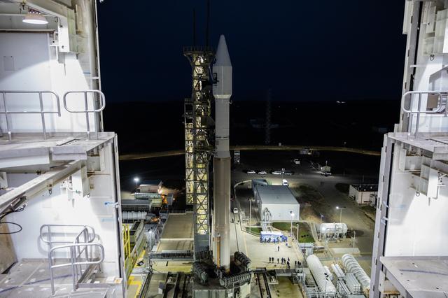 NASA image: Landsat 9 Rollout at SLC-3