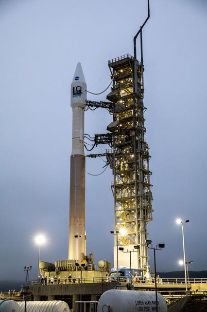 NASA image: Landsat 9 Rollout at SLC-3
