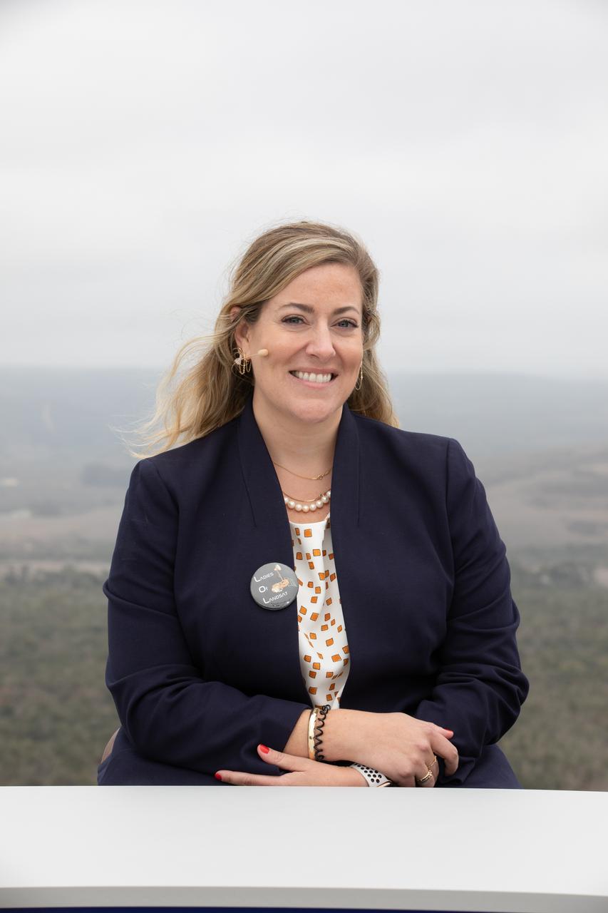 Dr. Kate Frickas, cofounder of "Ladies of Landsat", participates in the launch broadcast for the Landsat 9 mission on Sept. 27, 2021, at Vandenberg Space Force Base in California. NASA’s Landsat 9 satellite launched on a United Launch Alliance Atlas V 401 rocket from Vandenberg's Space Launch Complex 3 at 2:12 p.m. EDT (11:12 a.m. PDT). The launch is managed by NASA’s Launch Services Program, based at the agency’s Kennedy Space Center in Florida. Landsat 9 will join its sister satellite, Landsat 8, in orbit in collecting images from across the planet every eight days. This calibrated data will continue the Landsat program’s critical role in monitoring the health of Earth and helping people manage essential resources, including crops, irrigation water, and forests. NASA Goddard manages the Landsat 9 mission. Goddard teams also built and tested one of the two instruments on Landsat 9, the Thermal Infrared Sensor 2 (TIRS-2) instrument. TIRS-2 will use thermal imaging to make measurements that can be used to estimate soil moisture and detect the health of plants.
