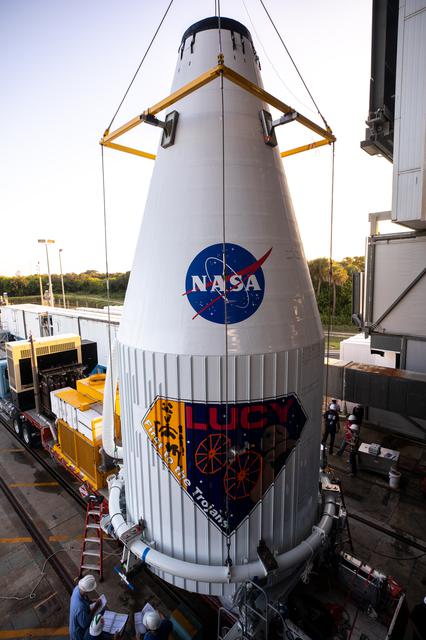 NASA image: Lucy Rollout and Lift & Mate