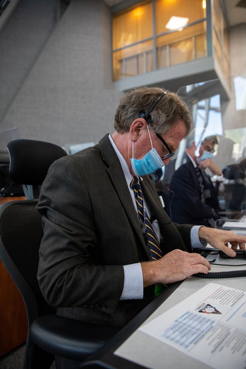 Members of NASA’s mission management team, launch team, and contractor Jacobs participate in the 11th terminal countdown simulation for the Artemis I launch inside Kennedy Space Center’s Launch Control Center on Oct. 14, 2021. It marked the first time these teams conducted the simulation together. During Artemis I, the agency’s Orion spacecraft will lift off from Kennedy aboard NASA’s most powerful rocket – the Space Launch System – to fly farther than any spacecraft built for humans has ever flown. Through NASA’s Artemis missions, the agency, along with commercial and international partners, will establish a sustainable human presence on the Moon to prepare for missions to Mars.