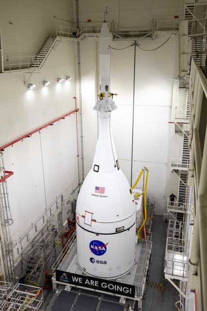 NASA image: Artemis I Orion LAS Integration - LAS on KMAG Prepped for Transp