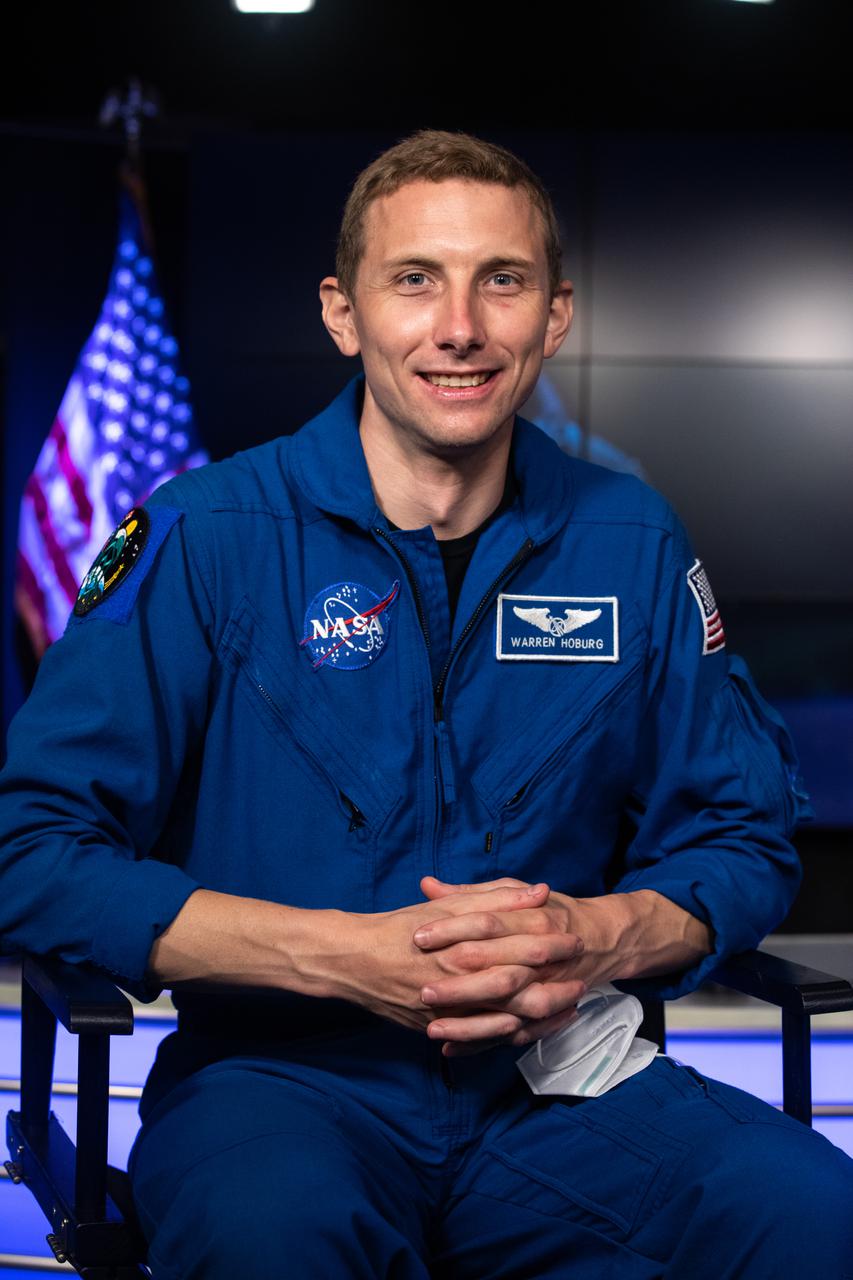 NASA astronaut Woody Hoburg participates in a NASA Social Live event at the agency’s Kennedy Space Center in Florida on Oct. 29, in advance of NASA’s SpaceX Crew-3 mission to the International Space Station as part of NASA’s Commercial Crew Program. Launch is currently targeted for 2:21 a.m. EDT Sunday, Oct. 31. The SpaceX Dragon spacecraft, named Endurance by the Crew-3 astronauts, will launch on a Falcon 9 rocket from Launch Complex 39A at Kennedy Space Center. The Crew-3 flight will carry NASA astronauts Raja Chari, mission commander, Tom Marshburn, pilot, and Kayla Barron, mission specialist and ESA (European Space Agency) astronaut Matthias Maurer, also a mission specialist, to the space station for a six-month science mission.