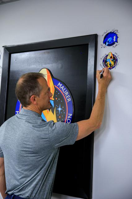 NASA image: Crew-3 Patch Signing and Breakfast