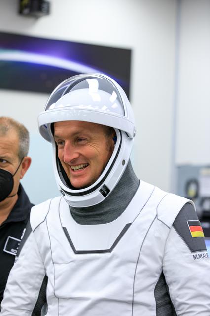 NASA image: SpaceX Crew-3 Suit-Up and Walkout