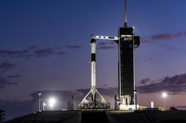 SpaceX Crew-3 Sunset at LC 39A