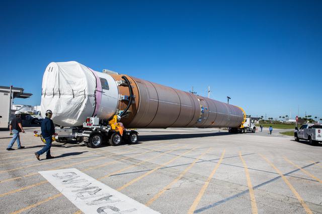 NASA image: GOES-T Centaur and Booster Arrival and Offload