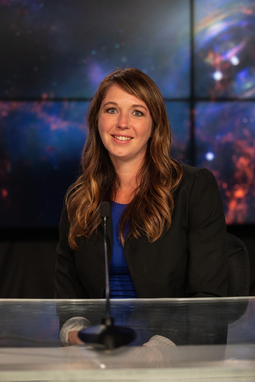 MacKenzie Ferrie, IXPE program manager, Ball Aerospace, participates in a payload briefing for NASA’s Imaging X-ray Polarimetry Explorer (IXPE) spacecraft on Dec.7, 2021 at NASA’s Kennedy Space Center in Florida. IXPE is scheduled to launch no earlier than 1 a.m. EST Thursday, Dec. 9, on a SpaceX Falcon 9 rocket from Kennedy’s Launch Complex 39A. NASA’s Launch Services Program is managing this launch. NASA’s Marshall Space Flight Center in Huntsville, Alabama, manages the IXPE mission. Ball Aerospace, headquartered in Broomfield, Colorado, manages spacecraft operations with support from the University of Colorado at Boulder. NASA’s Goddard Space Flight Center in Greenbelt, Maryland, manages the Explorers Program for the agency’s Science Mission Directorate in Washington. The U.S. Space Force’s Space Launch Delta 45 provides range support for this launch. SpaceX is providing the launch vehicle for this mission. 
