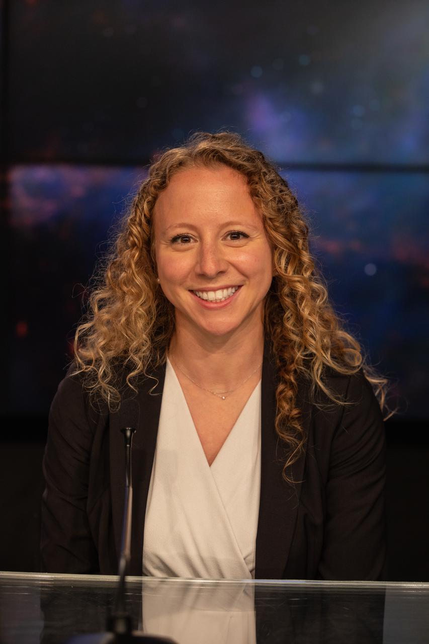 Julianna Scheiman, director, civil satellite missions, SpaceX, participates in a prelaunch news conference for NASA’s Imaging X-ray Polarimetry Explorer (IXPE) spacecraft on Dec. 7, 2021 at NASA’s Kennedy Space Center in Florida. IXPE is scheduled to launch no earlier than 1 a.m. EST Thursday, Dec. 9, on a SpaceX Falcon 9 rocket from Kennedy’s Launch Complex 39A. NASA’s Launch Services Program is managing this launch. NASA’s Marshall Space Flight Center in Huntsville, Alabama, manages the IXPE mission. Ball Aerospace, headquartered in Broomfield, Colorado, manages spacecraft operations with support from the University of Colorado at Boulder. NASA’s Goddard Space Flight Center in Greenbelt, Maryland, manages the Explorers Program for the agency’s Science Mission Directorate in Washington. The U.S. Space Force’s Space Launch Delta 45 provides range support for this launch. SpaceX is providing the launch vehicle for this mission.