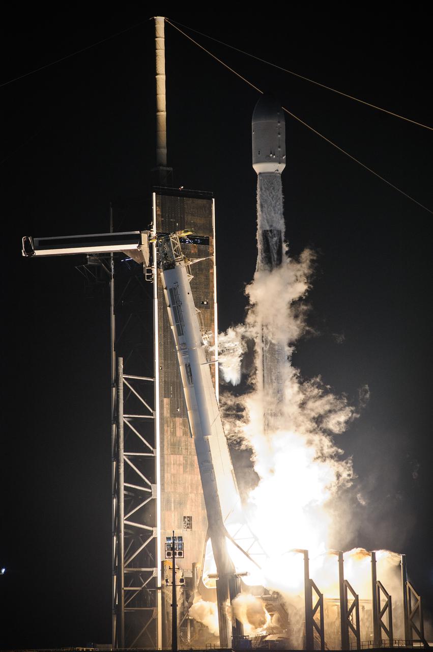 A SpaceX Falcon 9 rocket roars off the launch pad at Launch Complex 39A at NASA’s Kennedy Space Center in Florida at 1 a.m. EST on Thursday, Dec. 9, 2021, carrying NASA’s Imaging X-ray Polarimetry Explorer (IXPE) spacecraft. NASA’s Launch Services Program managed this launch. NASA’s Marshall Space Flight Center in Huntsville, Alabama, manages the IXPE mission. Ball Aerospace, headquartered in Broomfield, Colorado, manages spacecraft operations with support from the University of Colorado at Boulder. NASA’s Goddard Space Flight Center in Greenbelt, Maryland, manages the Explorers Program for the agency’s Science Mission Directorate in Washington. The IXPE spacecraft includes three space telescopes with sensitive detectors capable of measuring the polarization of cosmic X-rays, allowing scientists to answer fundamental questions about extremely complex environments in space where gravitational, electric, and magnetic fields are at their limits. The project is a collaboration between NASA and the Italian Space Agency. 