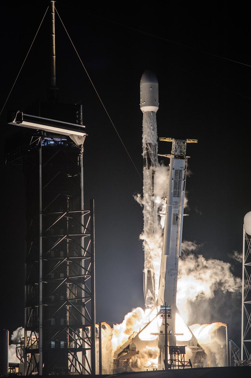 A SpaceX Falcon 9 rocket roars off the launch pad at Launch Complex 39A at NASA’s Kennedy Space Center in Florida at 1 a.m. EST on Thursday, Dec. 9, 2021, carrying NASA’s Imaging X-ray Polarimetry Explorer (IXPE) spacecraft. NASA’s Launch Services Program managed this launch. NASA’s Marshall Space Flight Center in Huntsville, Alabama, manages the IXPE mission. Ball Aerospace, headquartered in Broomfield, Colorado, manages spacecraft operations with support from the University of Colorado at Boulder. NASA’s Goddard Space Flight Center in Greenbelt, Maryland, manages the Explorers Program for the agency’s Science Mission Directorate in Washington. The IXPE spacecraft includes three space telescopes with sensitive detectors capable of measuring the polarization of cosmic X-rays, allowing scientists to answer fundamental questions about extremely complex environments in space where gravitational, electric, and magnetic fields are at their limits. The project is a collaboration between NASA and the Italian Space Agency. 