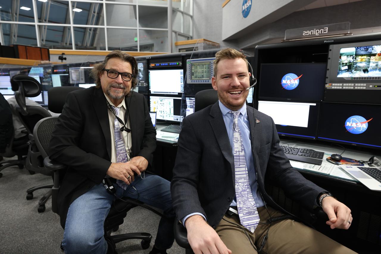 Launch team members are seated the Main Engine consoles inside Firing Room 1 of the Launch Control Center at NASA’s Kennedy Space Center in Florida on Dec. 13, 2021. They are participating in a joint integrated simulation for the Artemis I launch that covered both cryogenic loading and terminal countdown portions of prelaunch activities. Members of NASA’s mission management team and launch team conducted the simulation together. The Kennedy team was certified for the Artemis I launch. During Artemis I, the agency’s Orion spacecraft will lift off from Kennedy aboard NASA’s most powerful rocket – the Space Launch System – to fly farther than any spacecraft built for humans has ever flown. Through NASA’s Artemis missions, the agency, along with commercial and international partners, will establish a sustainable human presence on the Moon to prepare for missions to Mars.