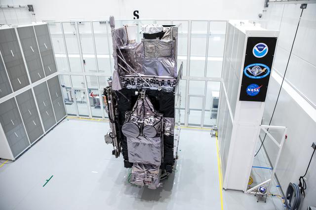 GOES-T Spacecraft With Banners