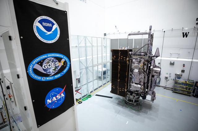 NASA image: GOES-T Spacecraft With Banners